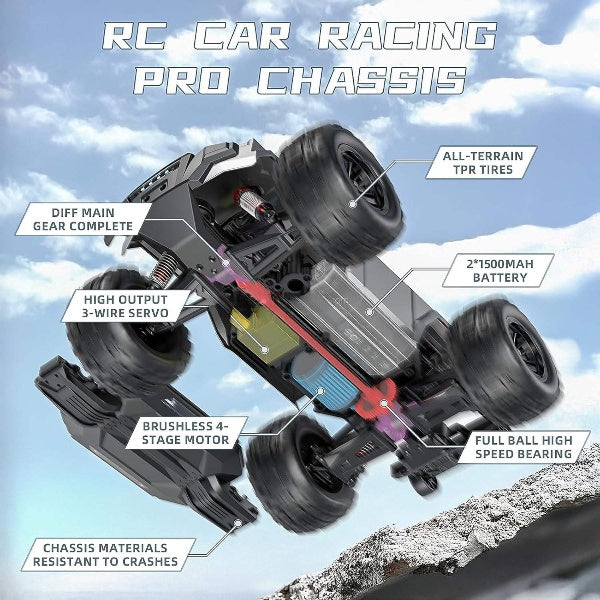 Fjernstyret Monster Truck 1:16 brushless